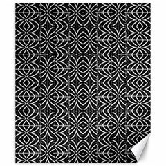 Black And White Tribal Print Canvas 20  X 24   by dflcprints