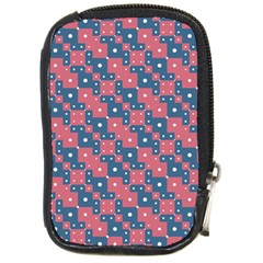 Squares And Circles Motif Geometric Pattern Compact Camera Cases by dflcprints