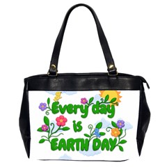 Earth Day Office Handbags (2 Sides)  by Valentinaart