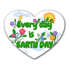 Earth Day Heart Mousepads by Valentinaart