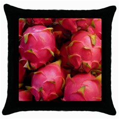 Dragonfruit Throw Pillow Case (black) by trendistuff