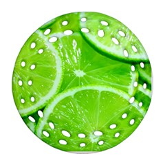 Limes 2 Ornament (round Filigree) by trendistuff
