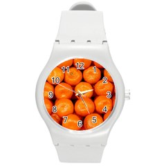 Oranges 1 Round Plastic Sport Watch (m) by trendistuff