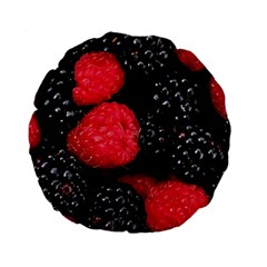 Raspberries 1 Standard 15  Premium Round Cushions by trendistuff
