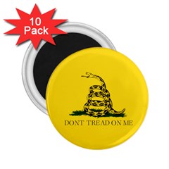 Gadsden Flag Don t Tread On Me 2 25  Magnets (10 Pack)  by snek