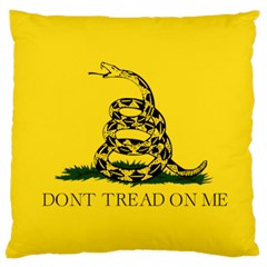 Gadsden Flag Don t Tread On Me Large Cushion Case (two Sides)