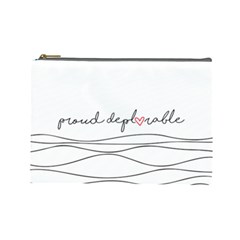 Proud Deplorable Maga Women For Trump With Heart And Handwritten Text Cosmetic Bag (large)  by snek