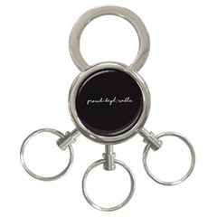 Proud Deplorable Maga Women For Trump With Heart And Handwritten Text 3-ring Key Chains by snek