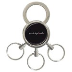 Proud Deplorable MAGA Women for Trump with Heart and handwritten text 3-Ring Key Chains Front
