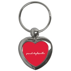 Proud Deplorable Maga Women For Trump With Heart And Handwritten Text Key Chains (heart)  by snek