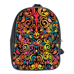 Art Traditional Pattern School Bag (large) by Sapixe