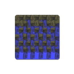 Basket Weave Square Magnet