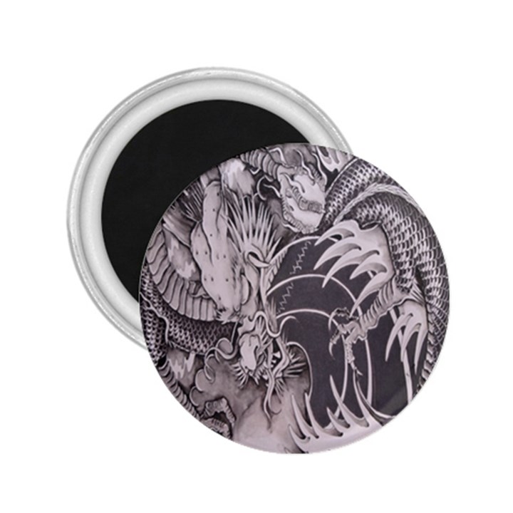 Chinese Dragon Tattoo 2.25  Magnets