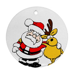Christmas Santa Claus Ornament (round)
