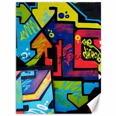 Urban Graffiti Movie Theme Productor Colorful Abstract Arrows Canvas 36  X 48   by genx