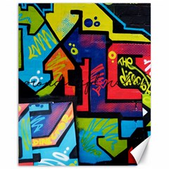 Urban Graffiti Movie Theme Productor Colorful Abstract Arrows Canvas 11  X 14   by genx