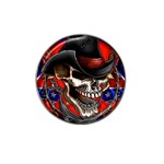 Confederate Flag Usa America United States Csa Civil War Rebel Dixie Military Poster Skull Hat Clip Ball Marker (4 pack)