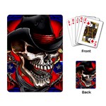 Confederate Flag Usa America United States Csa Civil War Rebel Dixie Military Poster Skull Playing Card