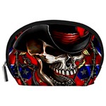Confederate Flag Usa America United States Csa Civil War Rebel Dixie Military Poster Skull Accessory Pouches (Large) 