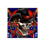 Confederate Flag Usa America United States Csa Civil War Rebel Dixie Military Poster Skull Satin Bandana Scarf
