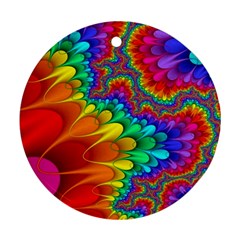 Colorful Trippy Ornament (round)