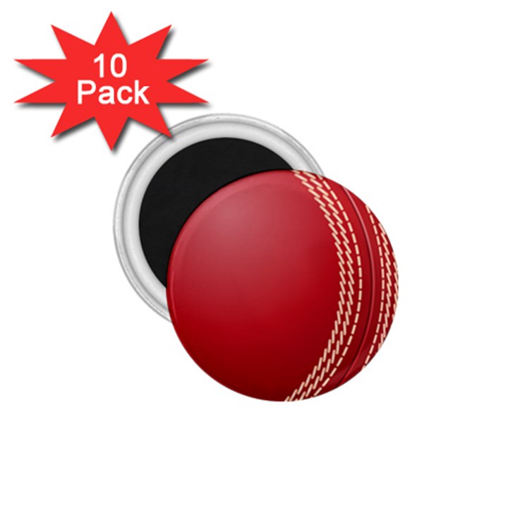 Cricket Ball 1.75  Magnets (10 pack) 