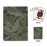 Vintage Background Green Leaves Playing Card