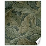 Vintage Background Green Leaves Canvas 16  x 20  