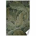 Vintage Background Green Leaves Canvas 20  x 30  