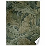 Vintage Background Green Leaves Canvas 36  x 48  