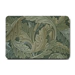 Vintage Background Green Leaves Small Doormat 
