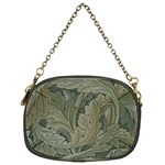 Vintage Background Green Leaves Chain Purses (One Side) 