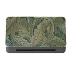 Vintage Background Green Leaves Memory Card Reader with CF