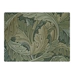 Vintage Background Green Leaves Double Sided Flano Blanket (Mini) 