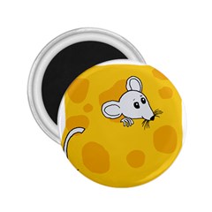 Rat Mouse Cheese Animal Mammal 2 25  Magnets by Nexatart