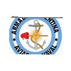 Argentine Naval Aviation Patch Cosmetic Bag (large)  by abbeyz71