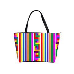 Rainbow Geometric Design Spectrum Shoulder Handbags by Nexatart