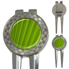 Green Leaf Pattern Plant 3-in-1 Golf Divots