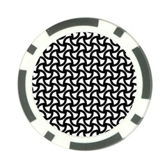 Grid Pattern Background Geometric Poker Chip Card Guard