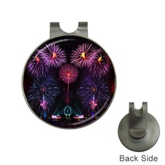 Happy New Year New Years Eve Fireworks In Australia Hat Clips With Golf Markers by Sapixe