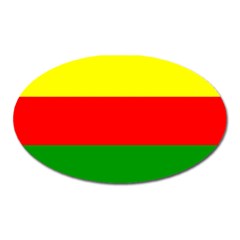 Kurdistan Kurd Kurds Kurdish Flag Oval Magnet by Sapixe