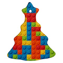 Lego Bricks Pattern Ornament (christmas Tree)  by Sapixe