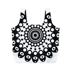 Mandala Geometric Symbol Pattern Full Print Recycle Bags (m) 