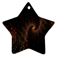 Multicolor Fractals Digital Art Design Star Ornament (two Sides) by Sapixe