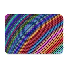 Multicolored Stripe Curve Striped Plate Mats