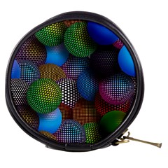 Multicolored Patterned Spheres 3d Mini Makeup Bags