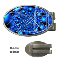 Network Connection Structure Knot Money Clips (oval) 