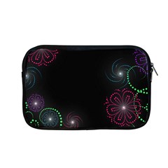 Neon Flowers And Swirls Abstract Apple Macbook Pro 13  Zipper Case by Sapixe