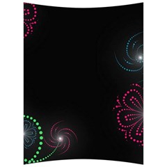 Neon Flowers And Swirls Abstract Back Support Cushion