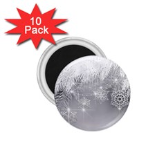 New Year Holiday Snowflakes Tree Branches 1 75  Magnets (10 Pack)  by Sapixe